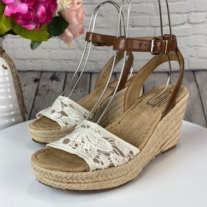 NATURALIZER N5 COMFORT Ivory/Brown/Tan Espadrilles